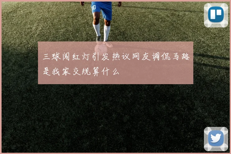 三球闯红灯引发热议网友调侃马路是我家交规算什么